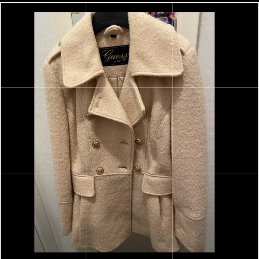 GUESS Wool Blend Coat